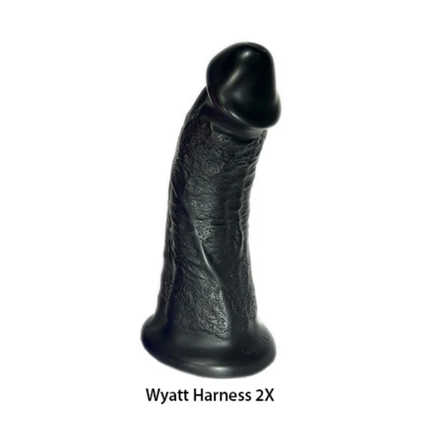 SquarePegToys® Wyatt Harness - Firmer Black w/ Suction Cup
