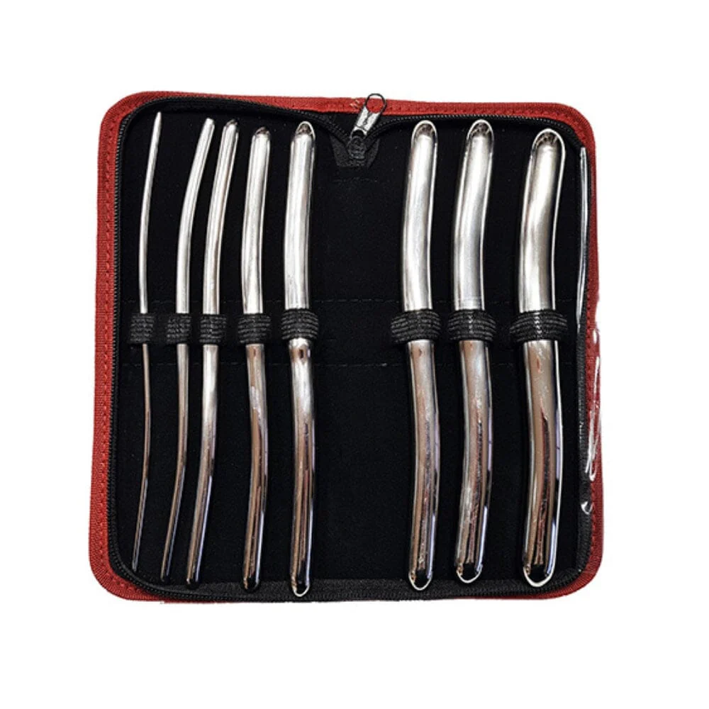 Stainless Steel Hegar Dilator - 8-Pack Urethral Sounds with Storage Case - Image 4