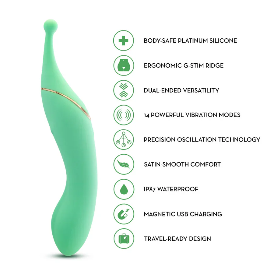 Stella Dual-Ended Vibrator - Pinpoint Clitoral + G-spot - Image 6