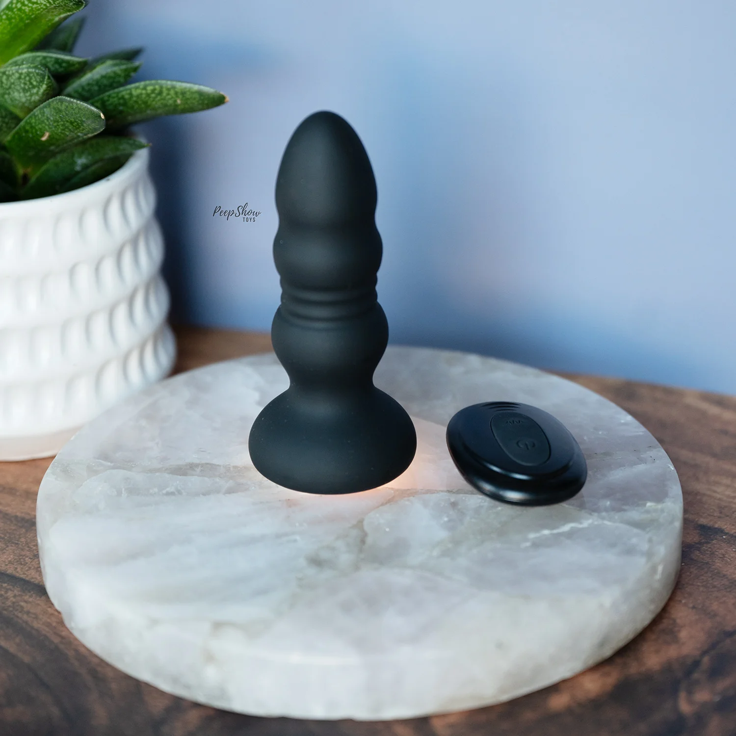 Thrusting Light-Up Beads Plug & Anal Vibrator - Image 2