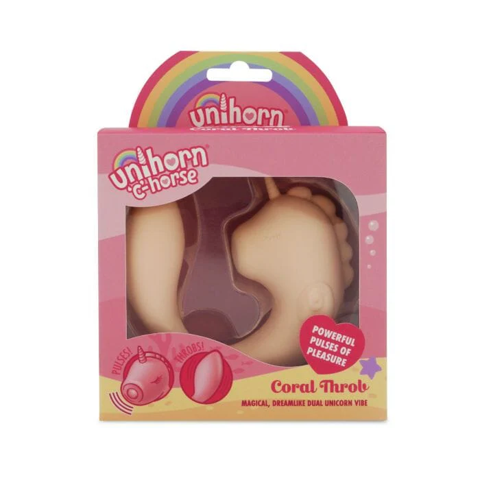 Unihorn C Horse - Coral Throb, Dual-Stimulation Vibrator - Image 6