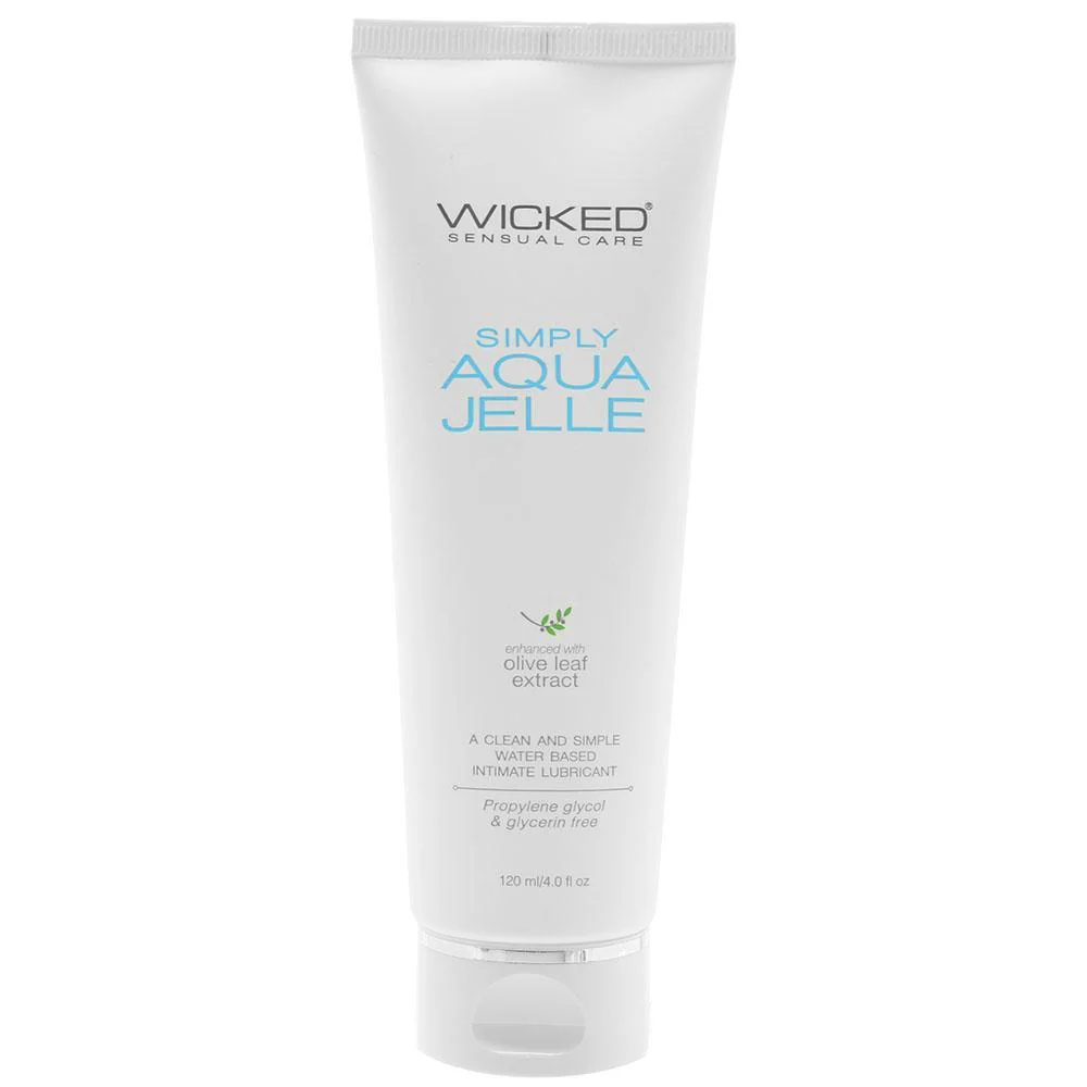 Wicked Simply Aqua Jelle Thick Water-Based Lubricant with Aloe - Image 3