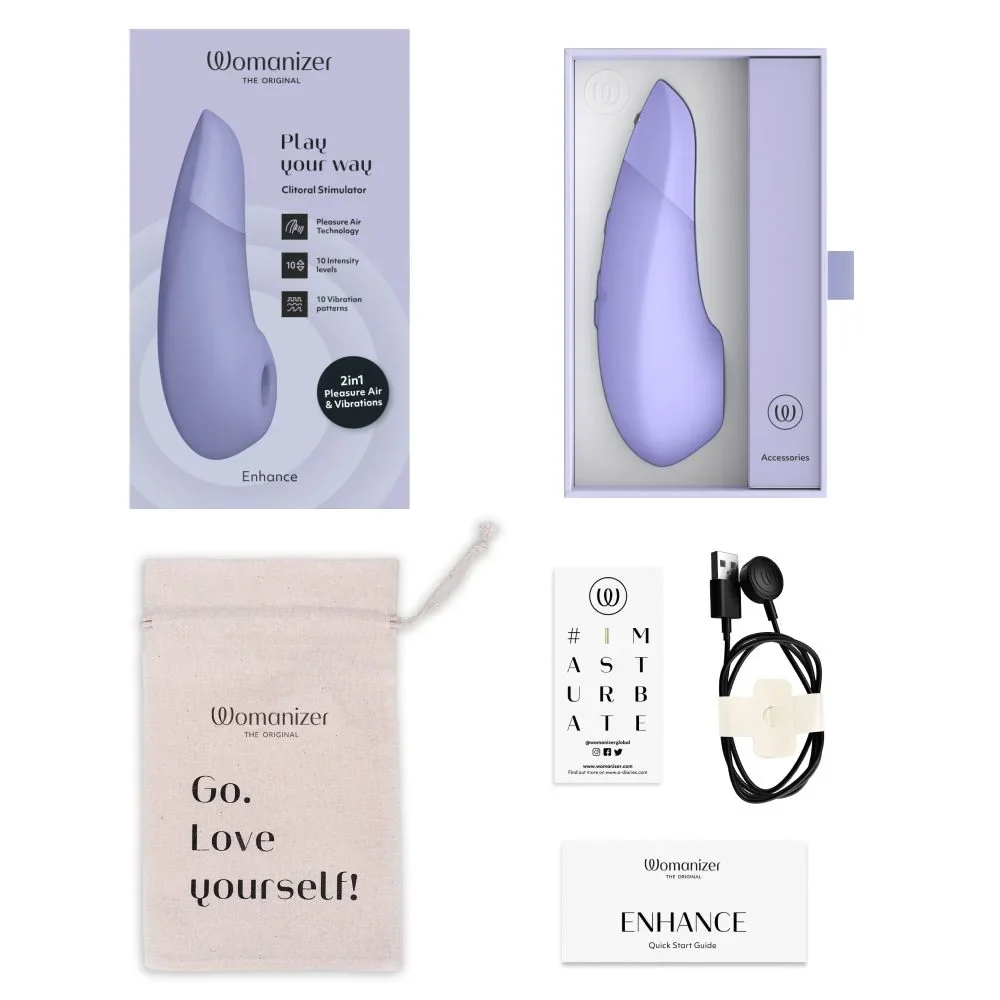 Womanizer Enhance - Clitoral Air Pulse + Rumbly Vibration - Image 2